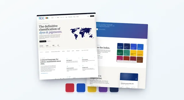Colour Index website designed by Spotlight Studios