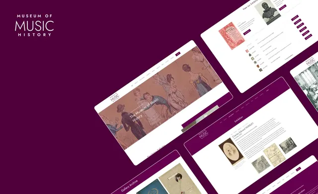 Museum of Music History website designed by Spotlight Studios